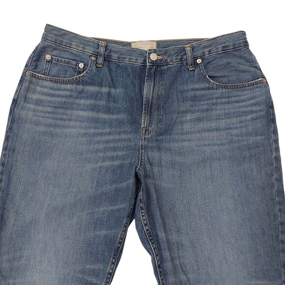 Everlane The Super Soft Straight Leg Jean Womens 33 Blue Organic Cotton Denim - Picture 2 of 12